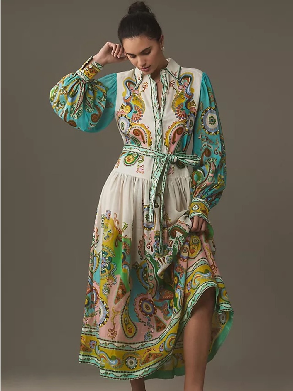 NWT Alemais Pinball Shirtdress Midi Dress Size US 12